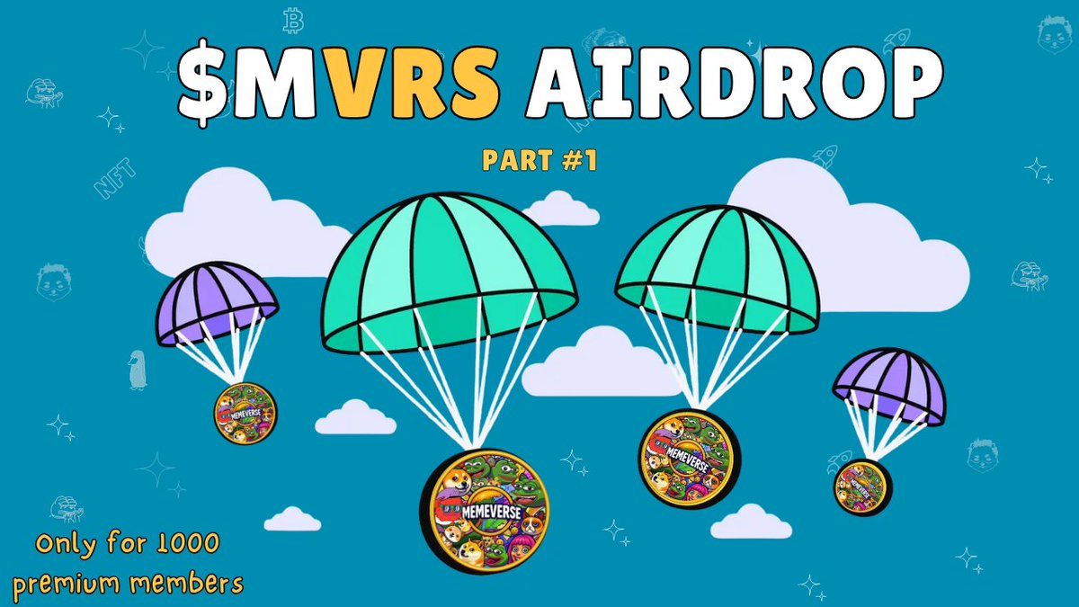 🚀 MemeVerse (MVRS) Airdrop – Part 1 🚀

We’re giving back to our early supporters! 🎉
Only the first 1000 comments will win in this round.
🔹 How to join?
1️⃣ Follow Us
2️⃣ Retweet this post 🔁
3️⃣ Comment with your <a href="/solana/">Solana</a>  wallet address 

💎 Rewards will be distributed shortly