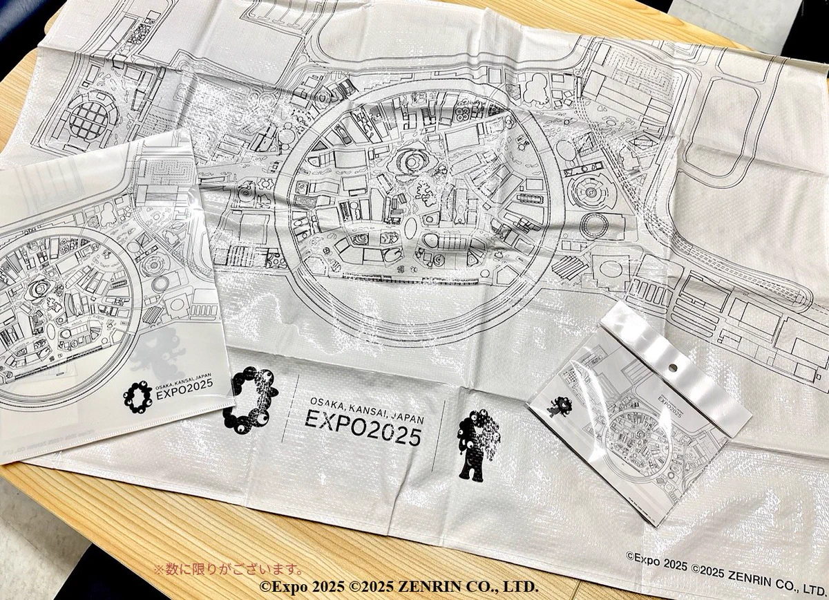 EXPO2025 会場図　クリアファイル　モノクロ図面　シングルポケット　10枚 2025大阪・関西万博 オフィシャルストア 丸善ジュンク堂書店【公式