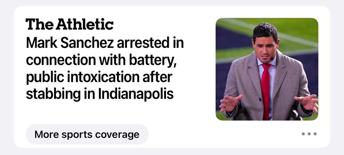 Hey ⁦<a href="/TheAthletic/">The Athletic</a>⁩ that’s David pollock not Marc Sanchez. Unless you’re breaking news that pollock is the one who stabbed him.