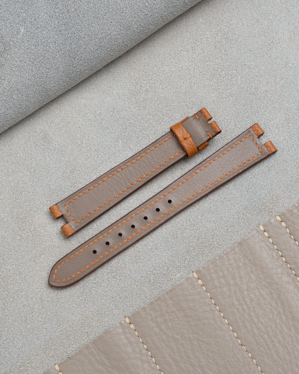 Golden Epsom Slim Strap for must de Cartier watches #Cartier #watchstrap #bespokewatchstrap #mustdecartier #hanoi