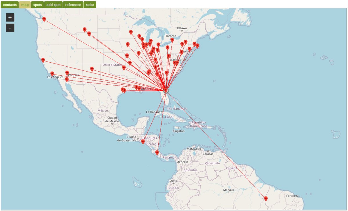 Excellent conditions for POTA today.  53 contacts ranging from Brazil to Washington State.  New setup using an ATAS 120A antenna driven by a Yaesu FT-991a.  Great way to sit on my lazy butt, play radio and watch the ocean! <a href="/POTAspots/">Parks on the Air, Inc.</a> #hamradio