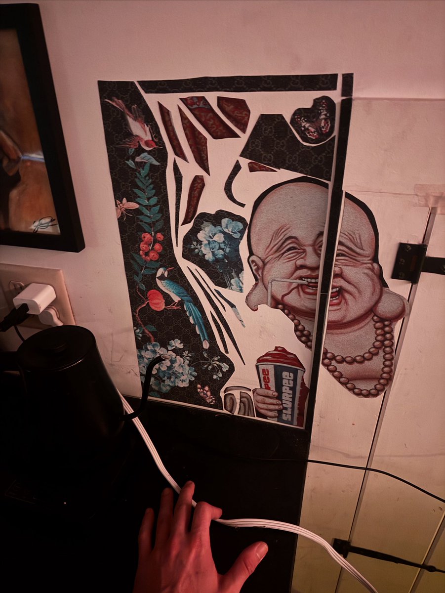 gratefulcream's tweet photo. Al should be helping humanity. Simple. Help us with health and connection. Help us with these bullshit billionaires. All the help.
BUT NEVER ART. Al making art is hurting humanity more than we think.
Creativity is the only freedom they can't take from us.. so- griptape wall art- https://t.co/OekaYGnvmZ