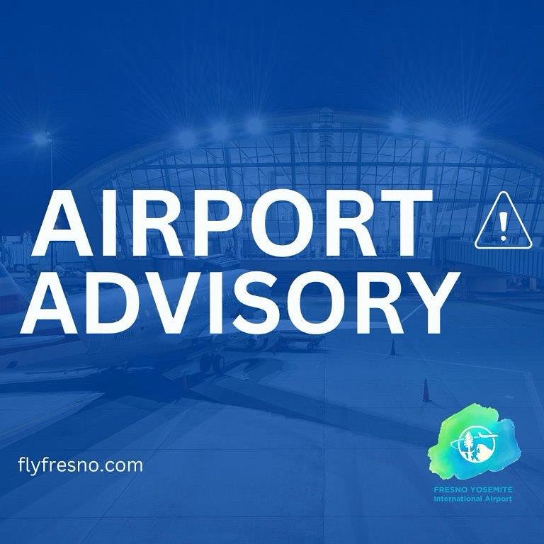 TSA security screening at <a href="/iflyfresno/">Fresno Yosemite International Airport (FAT)</a> is currently reduced to two lanes due to equipment being temporary out of service. Please arrive early and plan to spend extra time in line for security screening. Thank you for your understanding.
