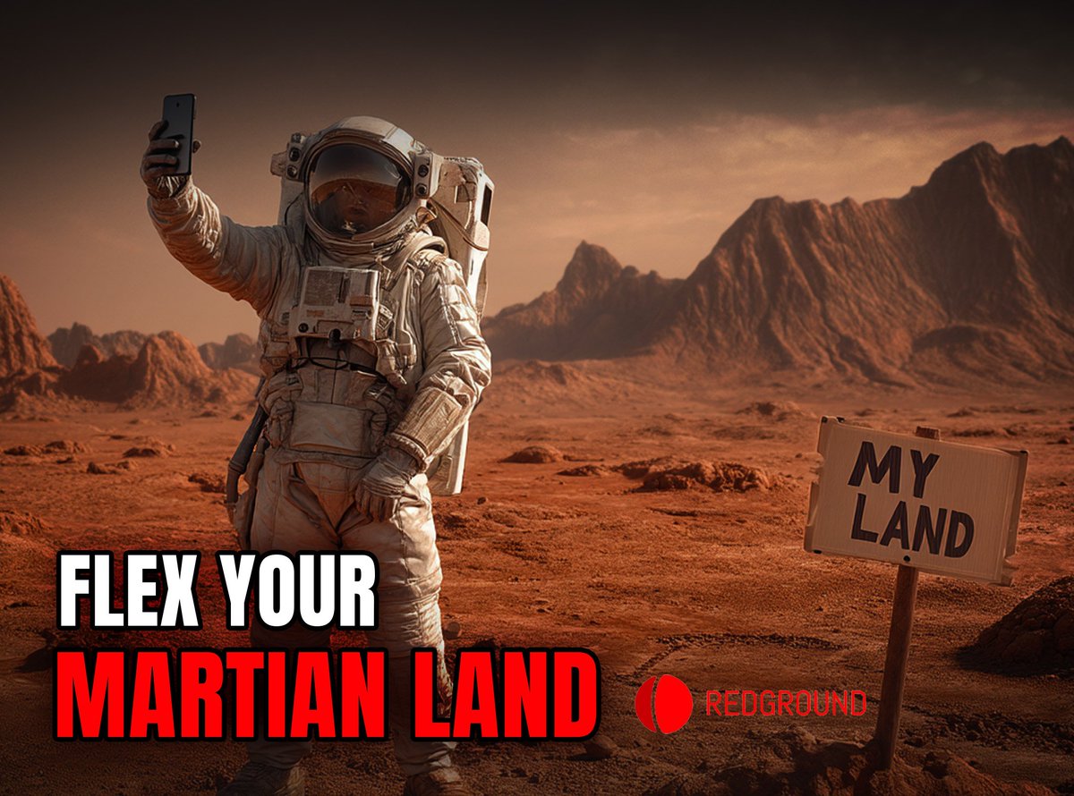 Ghstsalim's tweet photo. ๐ Blast off to the future! ๐
I'm stoked to join @RedGround's Mars Opportunities Program! ๐คฉ Create viral content, earn NFT land on Mars, and be part of the intergalactic movement! ๐ฅ
Who's ready to stake their claim? ๐
#RedGround #MarsColony #NFTLand #SpacePioneers" https://t.co/ehZRp5LT4N
