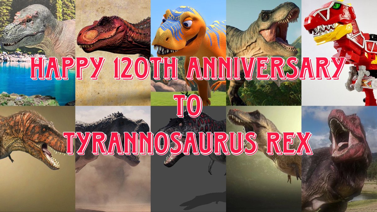 electric_75's tweet photo. Happy 120th Anniversary To The Amazing Dinosaurs that started being famous and became king for good reasons known as the Tyrant Lizard King Tyrannosaurus Rex.

#TyrannosaurusRex #TrexDay #Trex https://t.co/80GKFvBA6B