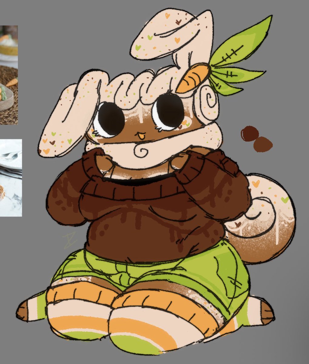 cabbitzip's tweet image. hi i still draw.. carrot cake cosmo yayy! 🥕🍰
#dandysworld #dandysworldfanart