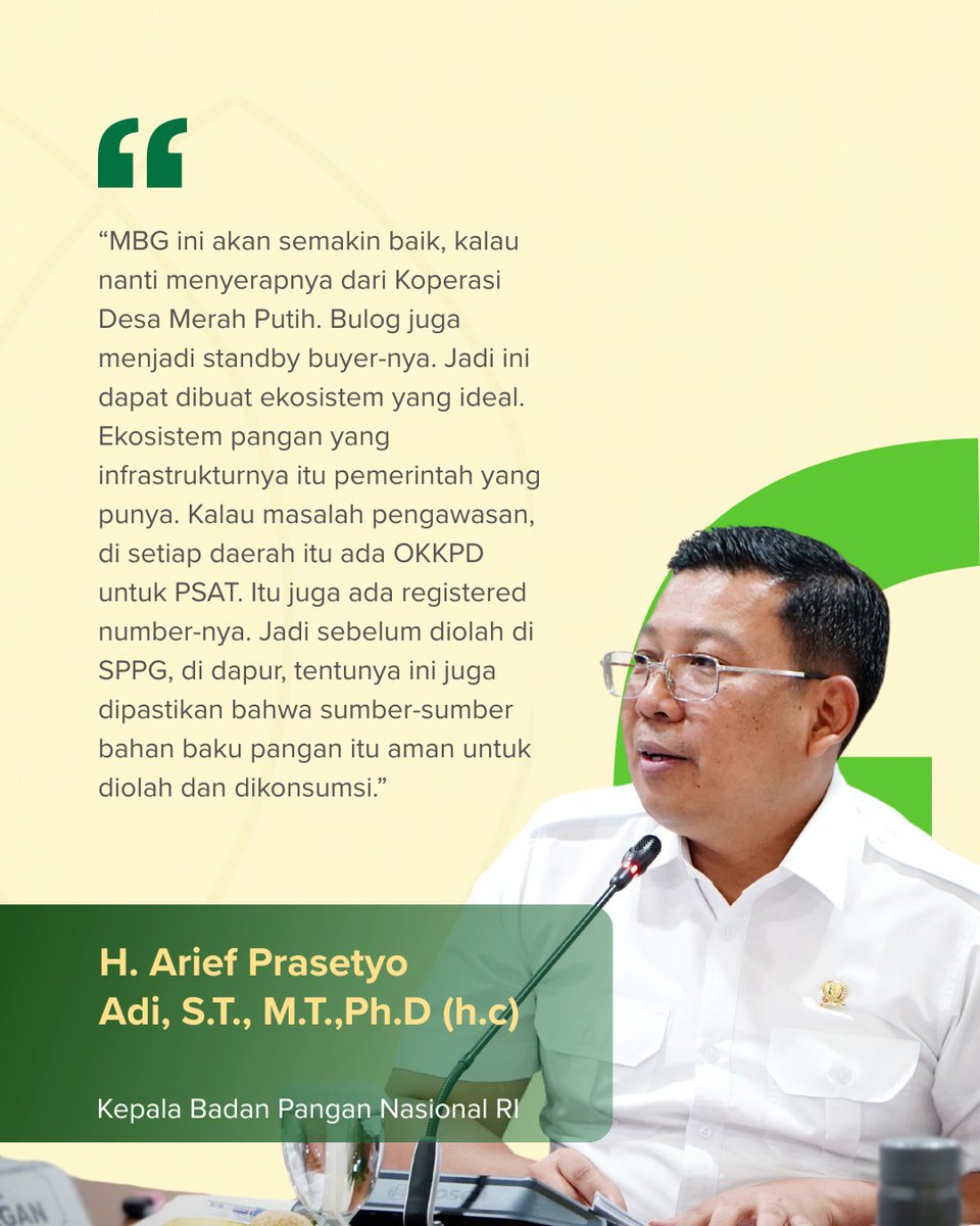 Optimalkan peran OKKPD sebagai pilar pengawasan keamanan pangan