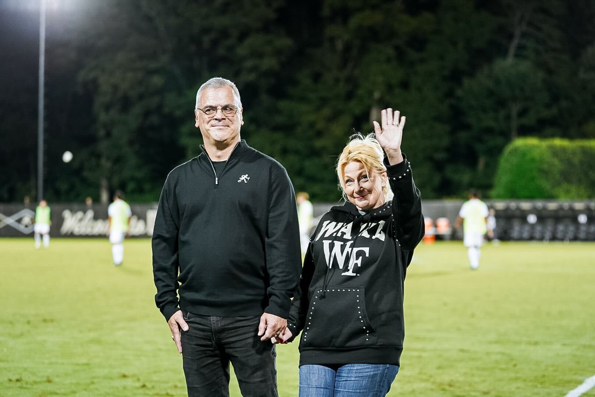 WakeMSoccer's tweet photo. Thank you for all of your tremendous support, Pete and Donita 🎩 https://t.co/4NZrODN9V6