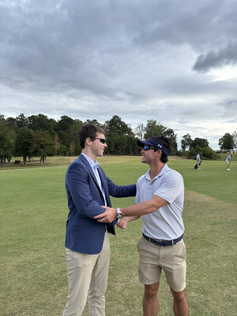 TyTorbertAL's tweet photo. Congratulations to Auburn’s Lambda Chi Alpha on winning the 2025 Ryder Cup against Phi Delta Theta.

I had a great time cheering on my brothers at Pines Crossing in Auburn!

#Golf #greeklife https://t.co/p9s9StG9YQ