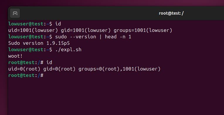 DarkWebInformer's tweet image. CVE-2025-32463: Sudo before 1.9.17p1 allows local users to obtain root access because /etc/nsswitch.conf from a user-controlled directory is used with the --chroot option.

PoC: github.com/kh4sh3i/CVE-20…

CVSS: 9.3

Affected Versions:

▪️Vulnerable: sudo 1.9.14 – 1.9.17…