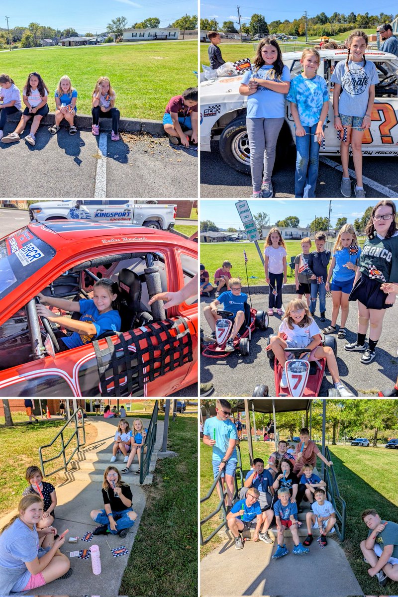 SGSpirates's tweet photo. Sullivan Gardens had a wonderful time celebrating our first 9 weeks of "Racing for Success" We really appreciate our friends from Kingsport Speedway for bringing their cars and drivers out https://t.co/ZgZjzu7ES1