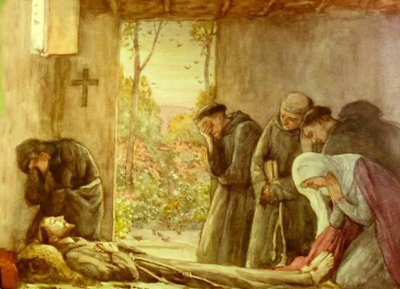 TantumDicVerbum's tweet image. On Oct 3, 1226, St. Francis of Assisi passed to eternity at the Portiuncula. Thomas of Celano, his first biographer, tells of a death filled with peace, humility, &amp;amp; praise. Let’s thread through this sacred moment in the life of the Poor Man of Assisi. 🕊️ #StFrancis #Transitus