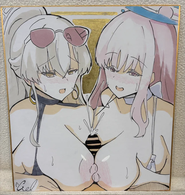 持っていく色紙たち 売れなかったらBOOTHで売ります