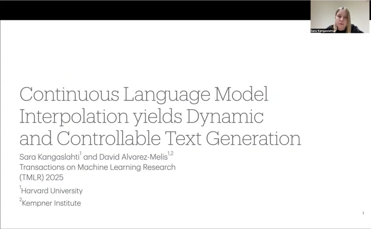 TmlrVideos's tweet image. Continuous Language Model Interpolation yields Dynamic and Controllable Text Generation

Sara Kangaslahti, David Alvarez-Melis

tmlr.infinite-conf.org/paper_pages/xD…

#adapting #models #interpolation