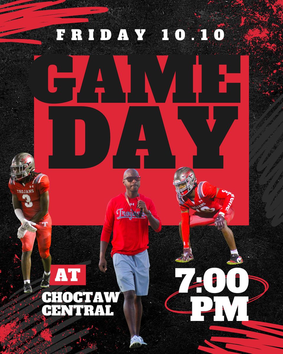 Road trip mode: ON. Let’s bring that Trojan energy to Choctaw Central Friday night!!
NEHS @ Choctaw Central
📷 Choctaw, MS
📷 Kickoff: 7:00

#TrojanPride