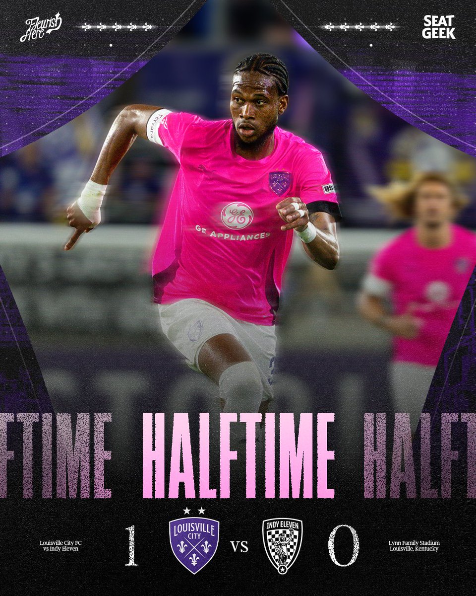 loucityfc's tweet photo. @CBSSportsGolazo Ahead at the half!
#LOUvIND | @SeatGeek https://t.co/TE3noh5tD0