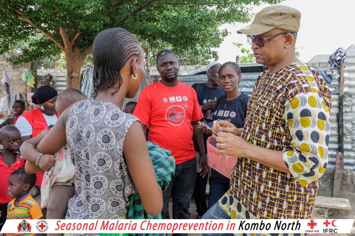 GambiaRedCross's tweet photo. Day 2 of #SMC in Kombo North! 💪

Health workers, supervisors &amp; @GambiaRedCross volunteers are reaching more families.

We are ensuring every eligible child receives vital protection.

Every child protected is a victory! ❤️
Thanks to @CIDCA, @MohGambia  &amp; @ifrc @IFRCAfrica. https://t.co/mjg9wHTzKm
