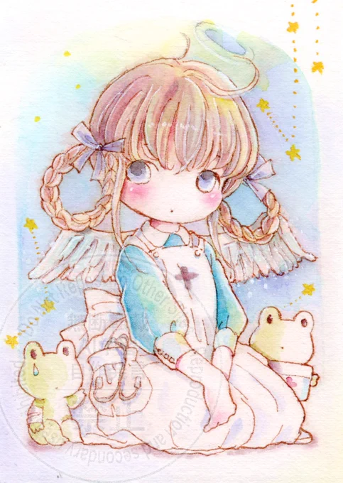 #天使の日 だったそうなので ナースちゃんとメイドちゃん