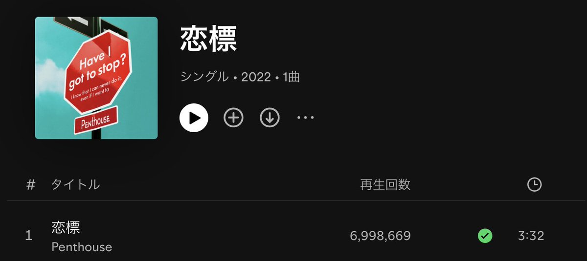 MousouPenthouse's tweet photo. Spotify再生回数、今朝の数値です。
朝のおめでとうは #JukeboxDriver 300万再生到達!
もうすぐおめでとうだよ★は
#恋標 700万再生くるよ!
#夏に願いを #360万 を 超えるのは 今夜かな?
#アイデンティファイ
10月も背中を押して、170万回超えていけ!
#penthouse https://t.co/FHdkJkTuMj