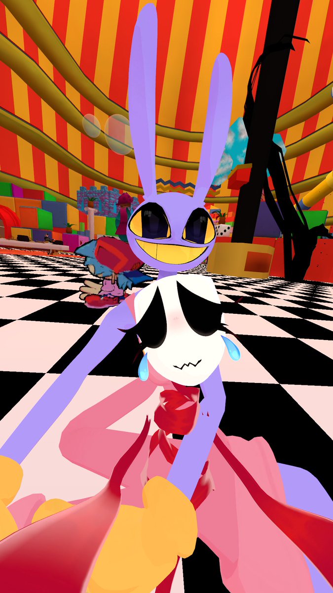🥝🧃tested out me and <a href="/vvfizzyjuicevv/">Yoyo</a> Jax and gangle today - had a blast and their perfect the way we like em 🧃🥝

she will always be my gangle❤️💚

#ribbun #TheAmazingDigitalCircus #jax #gangle #vrchat #glitchproductions #vrchatavatar