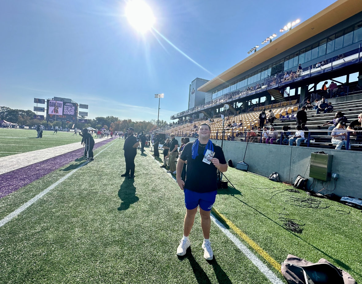 Thank you <a href="/UAlbanyFootball/">UAlbany Football</a> for the game day visit.  My family and I appreciated your hospitality.  First time on campus since your offer, we were definitely impressed.   <a href="/CoachBucar/">Dave Bucar</a> <a href="/Coach_Calabrese/">Chris Calabrese</a> <a href="/coachmikalmyers/">Mikal Myers</a> <a href="/CoachJambrose/">Jared Ambrose</a> <a href="/EPAFootball/">EasternPAFootball</a>  <a href="/ELITE_HSFB/">Football ELITE</a> <a href="/sixstarfootball/">Six Star Football | PLUS+</a>