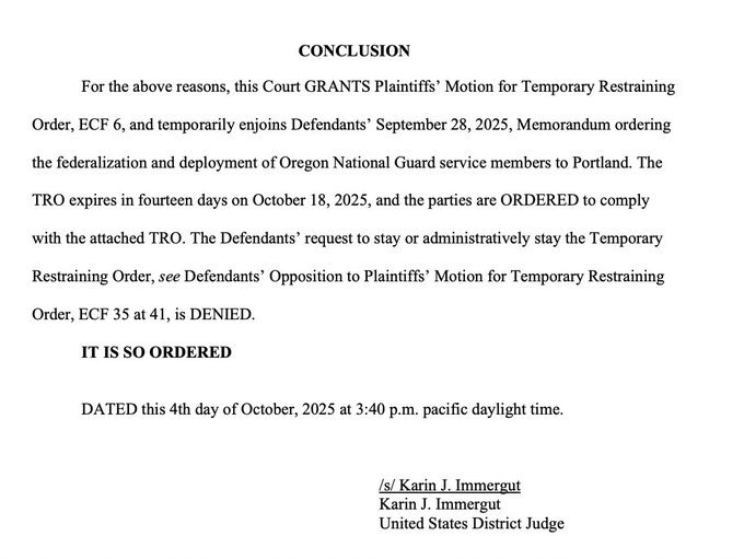 taradublinrocks's tweet image. What makes this even better is the Trump administration got the original judge assigned this case to recuse so they could get Judge Immergut, because Trump appointed her

And he still lost😈

Plus the 2 wks is up on Oct 18th &amp;amp; America will be in the streets for #NoKings