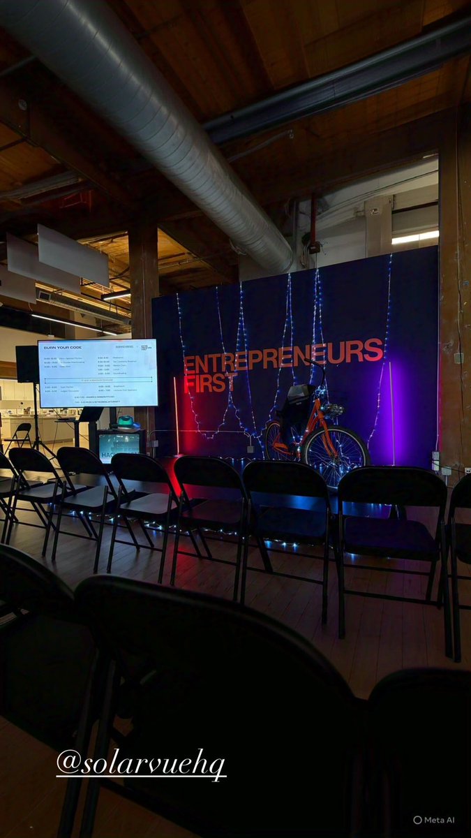 SolarVueHQ's tweet photo. Catch SolarVue AI Community &amp; Outreach Team at Entrepreneurs First in SF 🌁 https://t.co/Tna5u5n51B