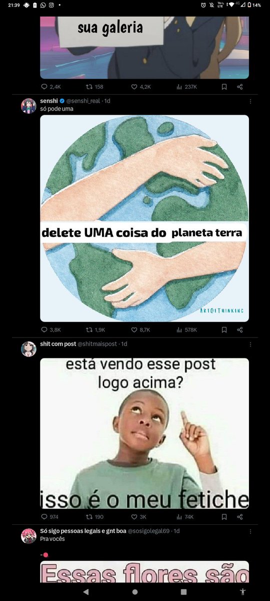 ShinatenS's tweet photo. @shitmaispost Deletar uma coisa do planeta terra 🙏 https://t.co/l61SxbXJqh