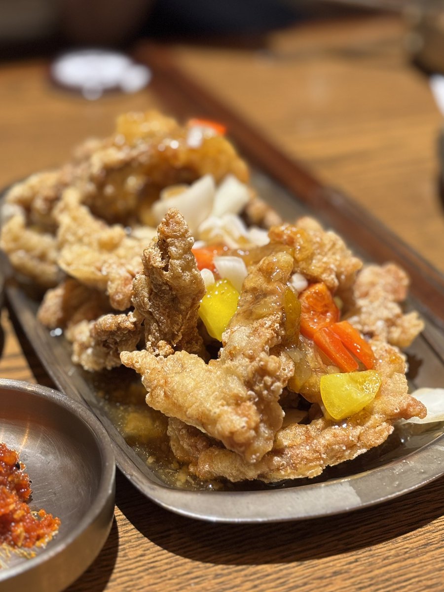 참나무 능이 장작구이 と 닭목살 탕수육
やっぱり美味しかった😍