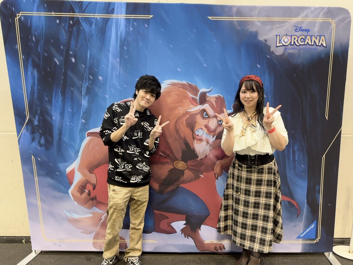 Romitnfj's tweet image. ロルカナグランプリ京都！
今日は普段実況解説している私たちも選手で出ます✨

対戦で当たったらよろしくおねがいします🏴‍☠️✨

原根さんチームは愛さんと櫻井さん

私のチームはカツキさんとプアさん

#ロルカナ　#ディズニーロルカナGP