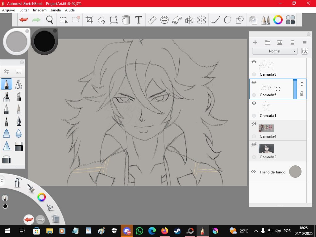 Estive praticando um pouco hoje com um traço novo inspirado em um anime de 2009 que muitos de vocês conhece. Dica: Tem alquimia e homunculos 🤭

#digitalart #wip #dayverse #illustration