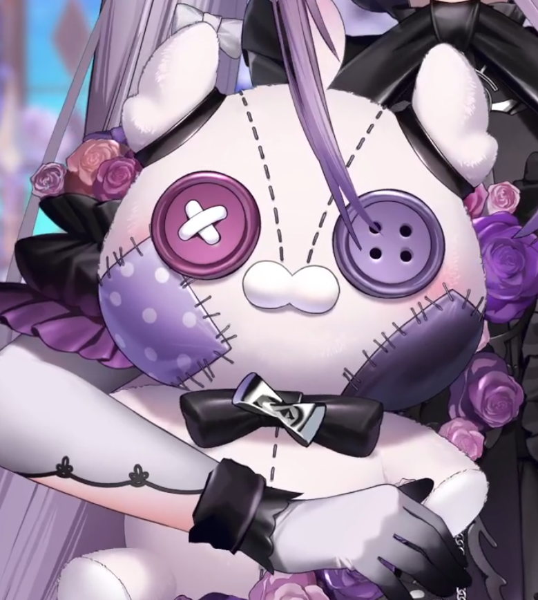 juubzz's tweet photo. New #Henya Halloween Outfit. Its so cute and spooky gorgeous. After a year of storage it is finally revealed!!! 

Also chat with the spooky outfit is cool too! We got stitched up a bit though~ I wonder if we misbehaved and got stitched up. https://t.co/3R4KOrDuwn