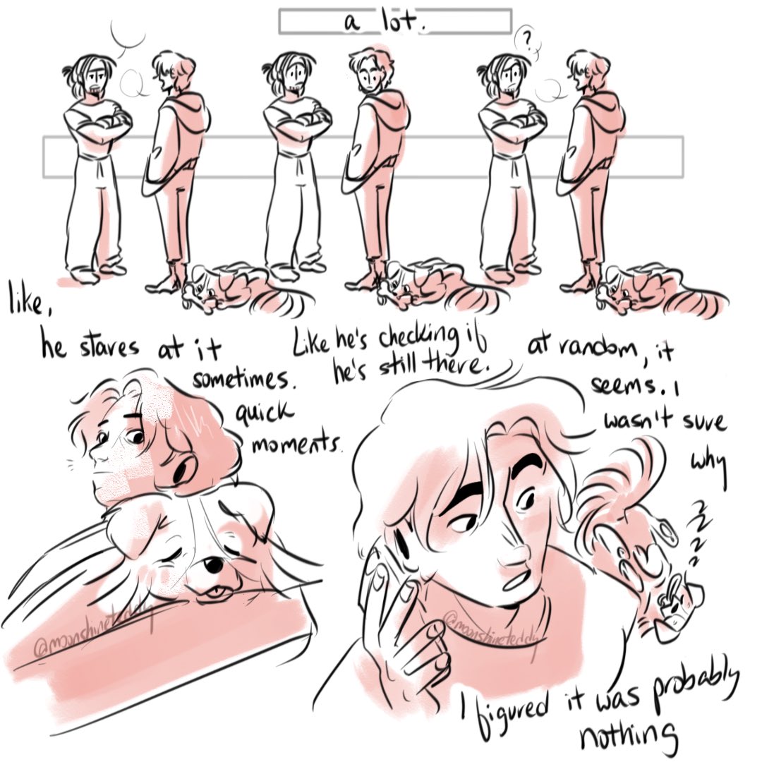 moonshineteddy's tweet image. weirdly specific headcanon that bob gets a service dog to help maneuver his auditory hallucinations #Thunderbolts #BobReynolds