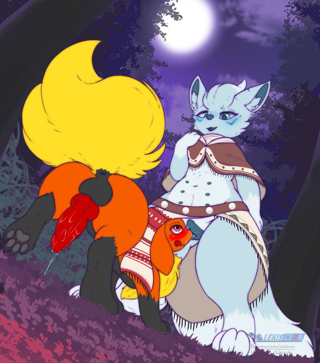 Turns out the clothing <a href="/ZoeyLeaf/">ZoeyTails</a> chose to wear on her patrol through the woods didn't provide a lot of protection from curious, intruding snouts from curious fire types. Though she doesn't seem to mind~

🎨: <a href="/Lekisceon/">Fang~ (on🦋)⏩ MFF</a>