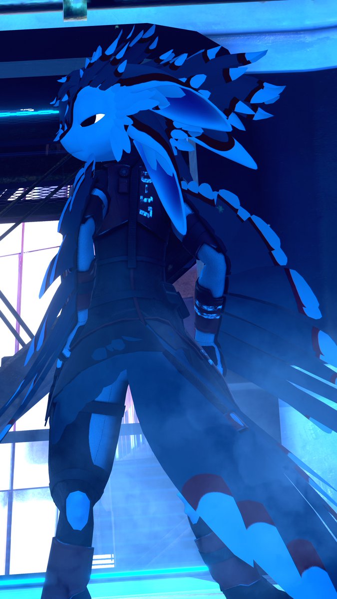 JayF_VRC's tweet image. "The best courier you've never met." #Avali #VRChat