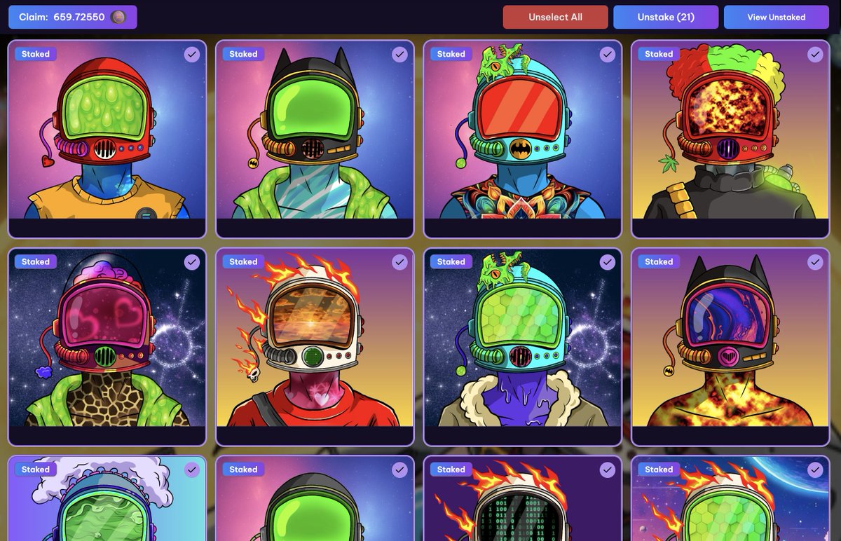 Staking on <a href="/SolNautz/">SOLNAUTZ</a> 🤫

If you don't have any start today, buy SolNautz from the floor and build your collection and Stake. There is a giveaway mission in SolSuite 👇

Buy a SolNautz at MagicEden:
magiceden.us/marketplace/so…

Stake your SolNautz at SolSuite:
solsuite.io/solnautz