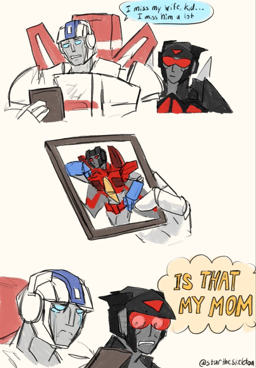 Startheskeleto1's tweet image. When your new mentor is your dad’s ex 
#Transformers #Skystar