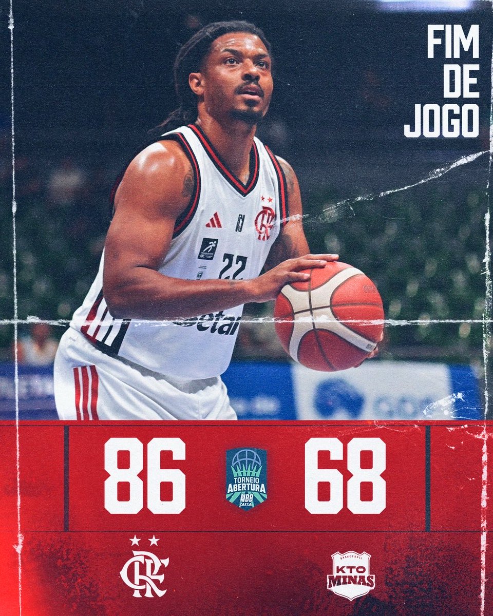 TimeFlamengo's tweet image. CAMPEÃO COM SOBRAS! 🏀✅

#FlaBasquete domina do início ao fim, supera o Minas na decisão e se consagra o grande vencedor do Torneio de Abertura do @NBB. Solta o grito, Nação! Mengoooooooo! 

📸: João Pires

#News