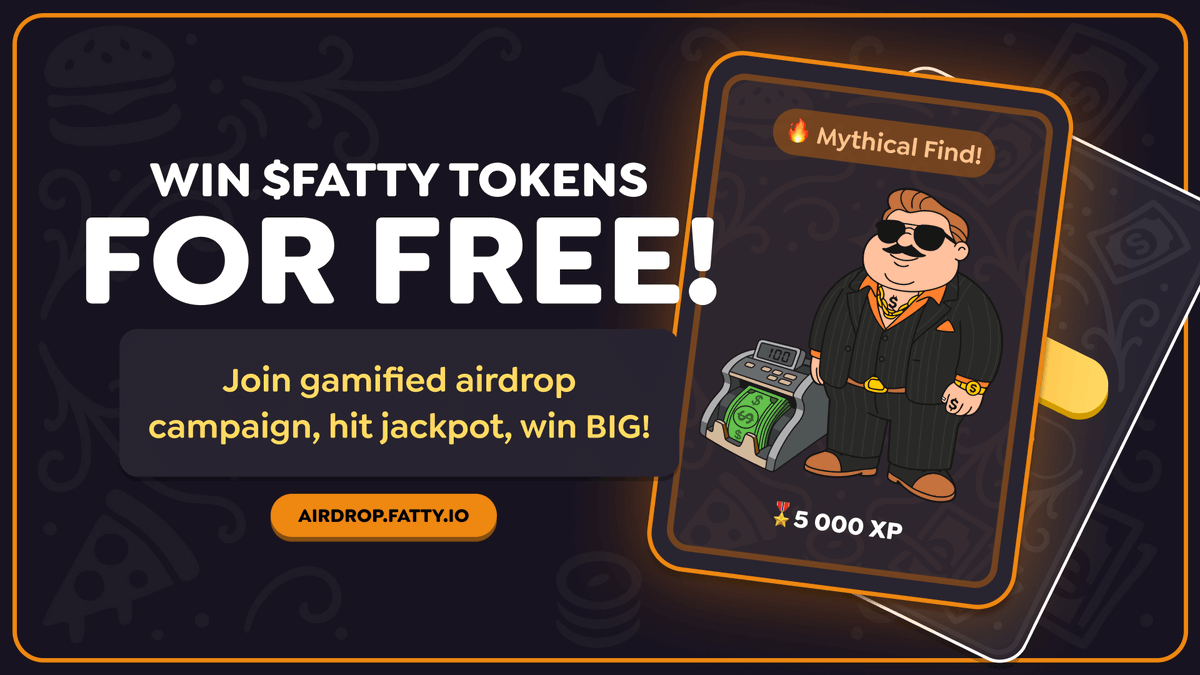 scriptlabs's tweet image. Look what I just unlocked 👀🔥! Mythical card for 7500 XP.
A nice surprise! Want one too? Jump in at airdrop.fatty.io and claim your rewards!
Each card holds surprise XP. The rarer the card, the bigger your boost!