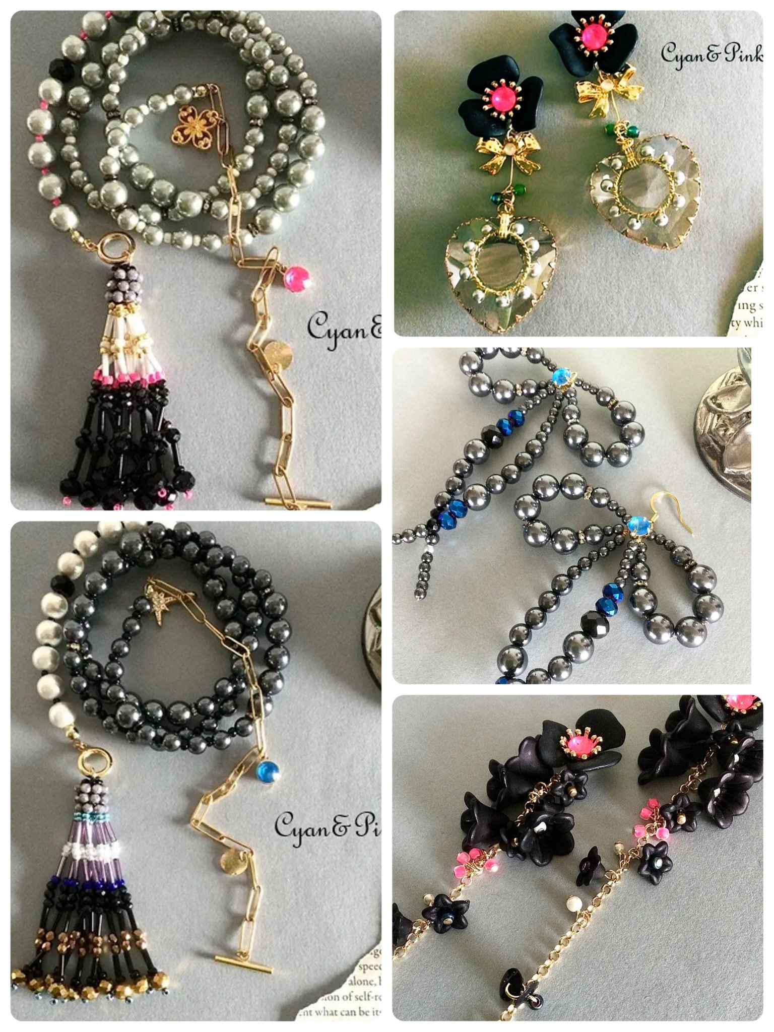 ハンドメイドかぴ オーダー品です♡ 可愛い6ニャンズ🐾 とっても可愛い首輪の柄を