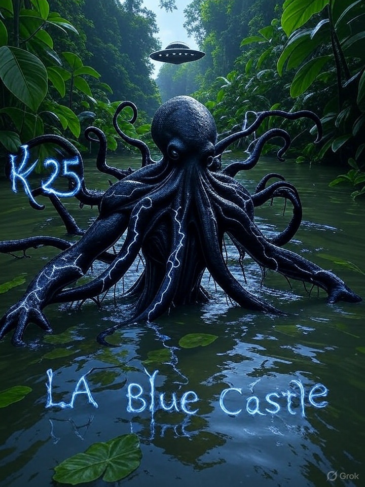 LABlueCastle's tweet image. Looks Like KinPanama Returns to the original site of the meteor crash to discover K25 DNA spawning and splashing in a puddle. Looks legit to me.

#K25, #VenomKin, #LABlueCastle, #KinPanama, #PanamaAlien