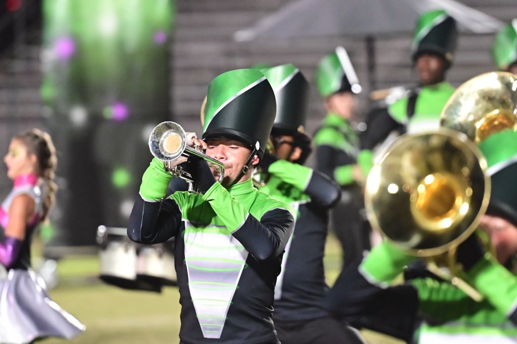 nemccpix's tweet photo. Pontotoc opens up Class 5A and we are four bands from the end in the Caption portion to the 42nd Northeast Regional Marching Championships on the campus of #NEMCC. Caledonia closes out 5A at 8:15 p.m. https://t.co/aJNtJldWRg