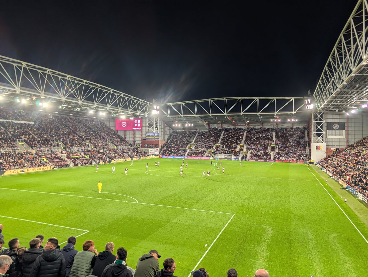 Disappointing game and result at tynecastle from <a href="/HibernianFC/">Hibernian Football Club</a>  need to start putting away these chances and not shutting off at the back