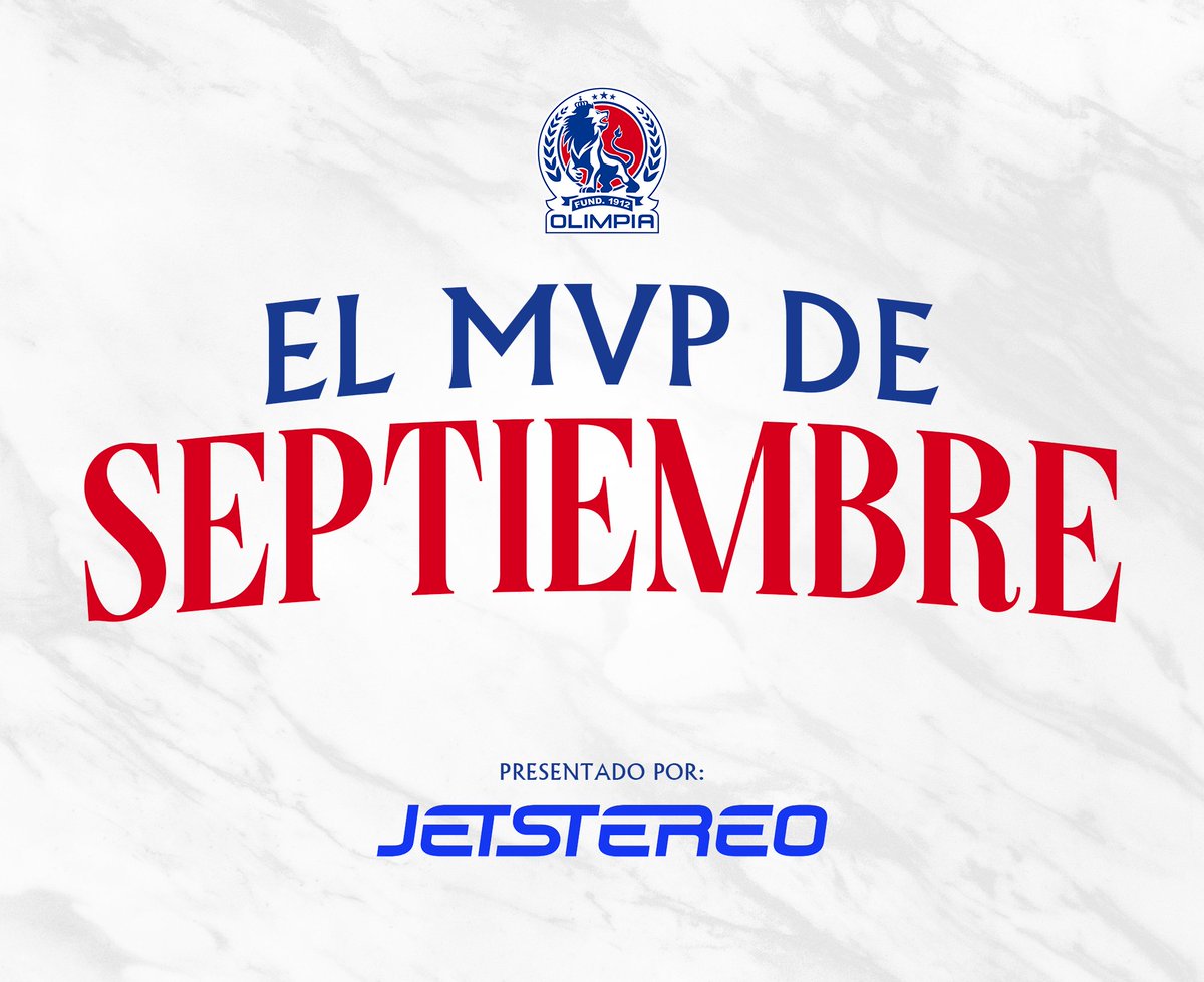 Olimpista, elegí al #JugadorJetstereo, el más destacado del mes de Septiembre votando aquí bit.ly/3IYdOKV 👈🏻

Presentado por: <a href="/jetstereo/">Jetstereo</a>