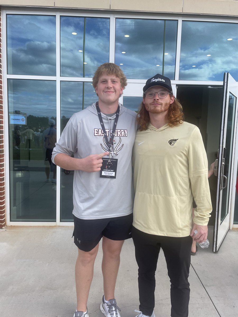 After an amazing gameday visit I’m blessed to have received an offer from <a href="/AUTrojansFB/">Anderson Trojans Football</a>!!! Super pumped and grateful for this amazing opportunity! Thank you to <a href="/CoachAHiggins_/">Aidan Higgins</a> and the rest of the staff for believing in me!

<a href="/calebpardue/">Caleb Pardue</a> <a href="/CoachE_Williams/">Eli Williams</a> <a href="/esh_football/">East Surry HS Football</a>