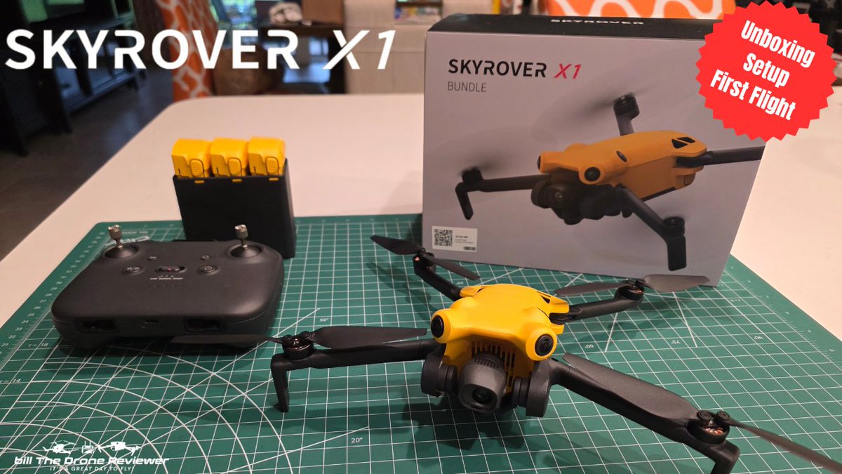 BillDroneReview's tweet photo. Check out my unboxing &amp; review of the SkyRover X1 !

SkyRover X1 Unboxing Setup First Flight https://t.co/Go7OCYUomG via @YouTube 

#SkyRoverX1 #DJIMini4Pro #Mini4Pro https://t.co/UIF3f8UGGL
