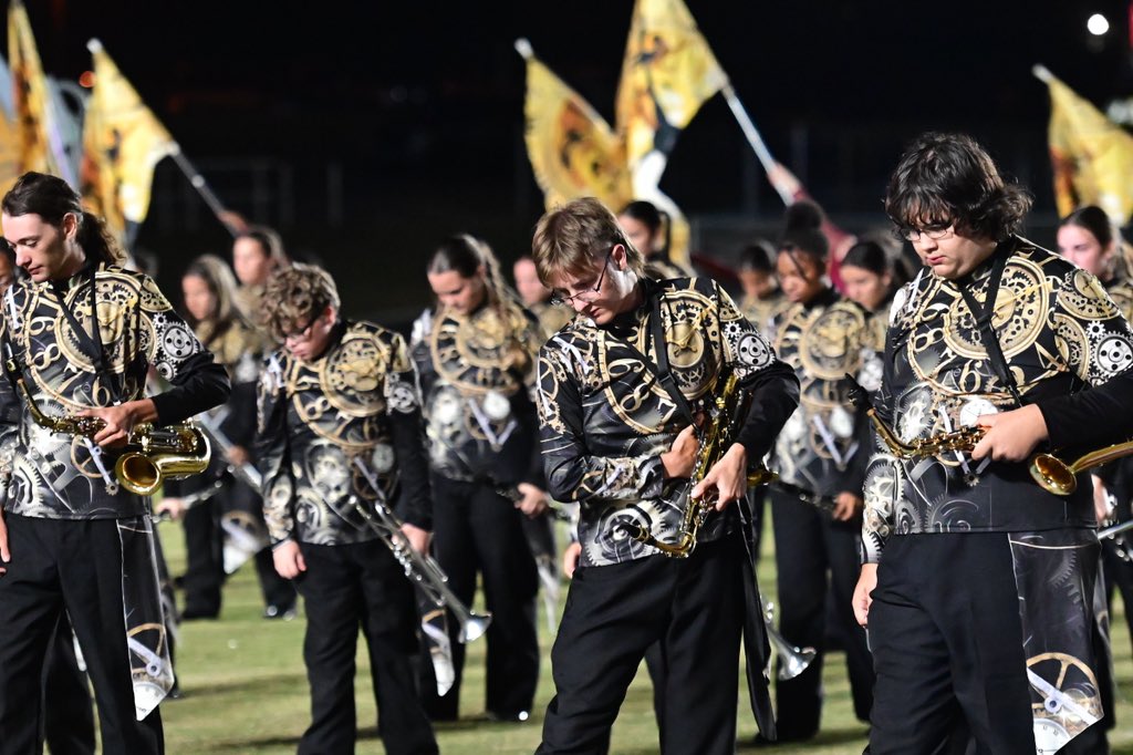 nemccpix's tweet photo. Caledonia has closed out Class 5A in the Caption portion to the 42nd Northeast Regional Marching Championships on the campus of #NEMCC. We have just two bands left — one in Class 6A and one in Class 7A. https://t.co/Osu2iQkHRZ