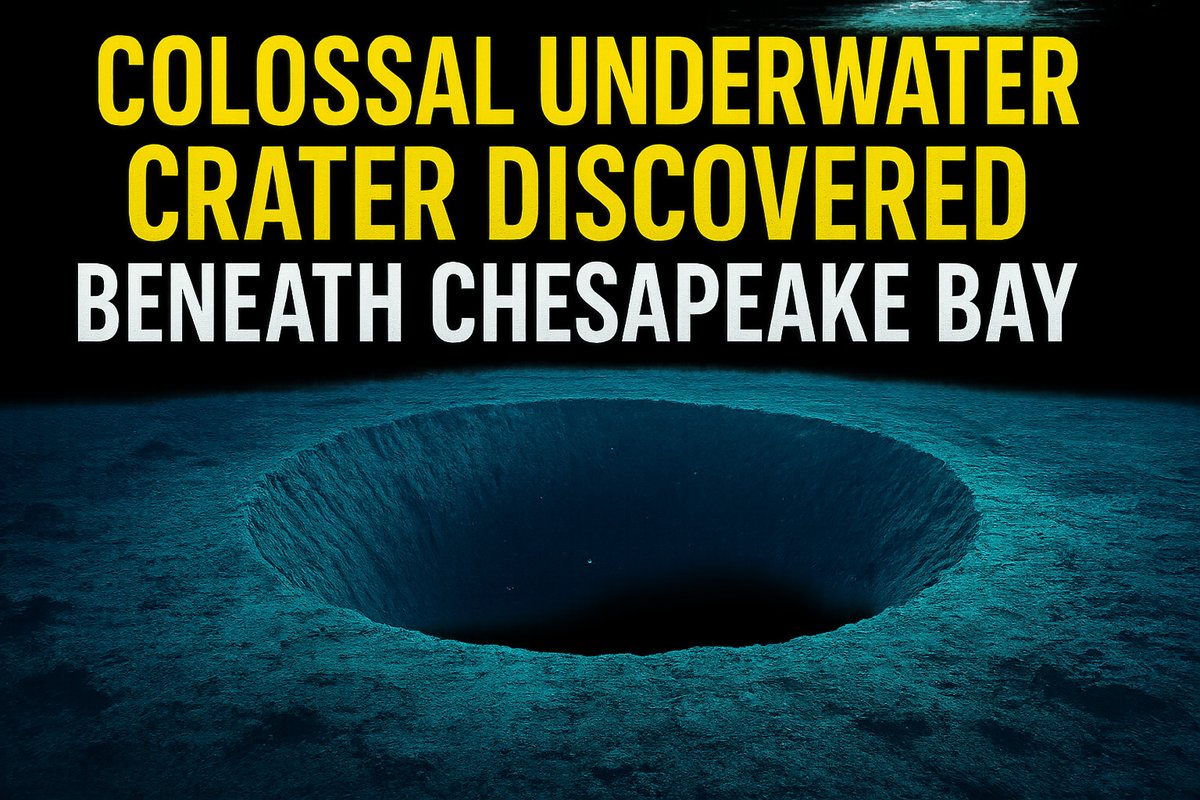 Colossal Underwater Crater Discovered Beneath Chesapeake Bay 

Watch here: youtube.com/watch?v=2M13rm…