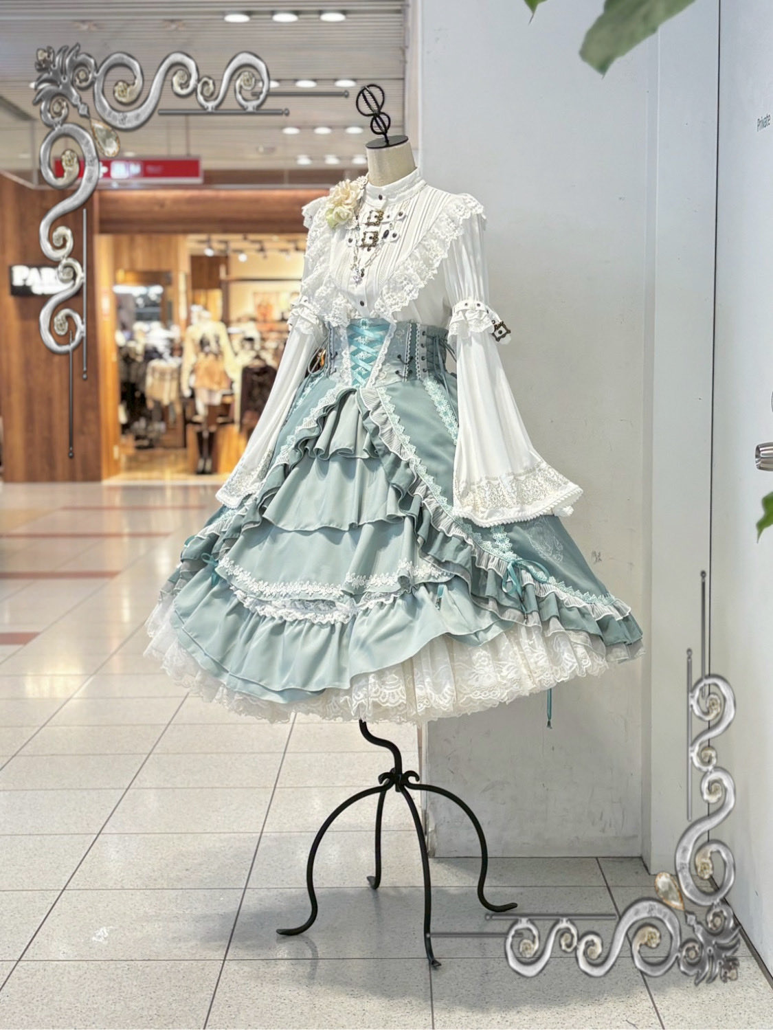 【明日まで値下げ中】OZZ ONESTE ５点セット　ゴスロリ　パンク　蜘蛛の巣 OZZ ONESTE 5点セット ゴスロリ パンク 編み上げリボン 蜘蛛の