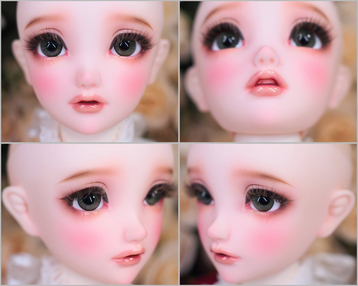 こちらの子のメイク確認の際の写真です✨📸 唇はオープンマウス風にしています👄💄